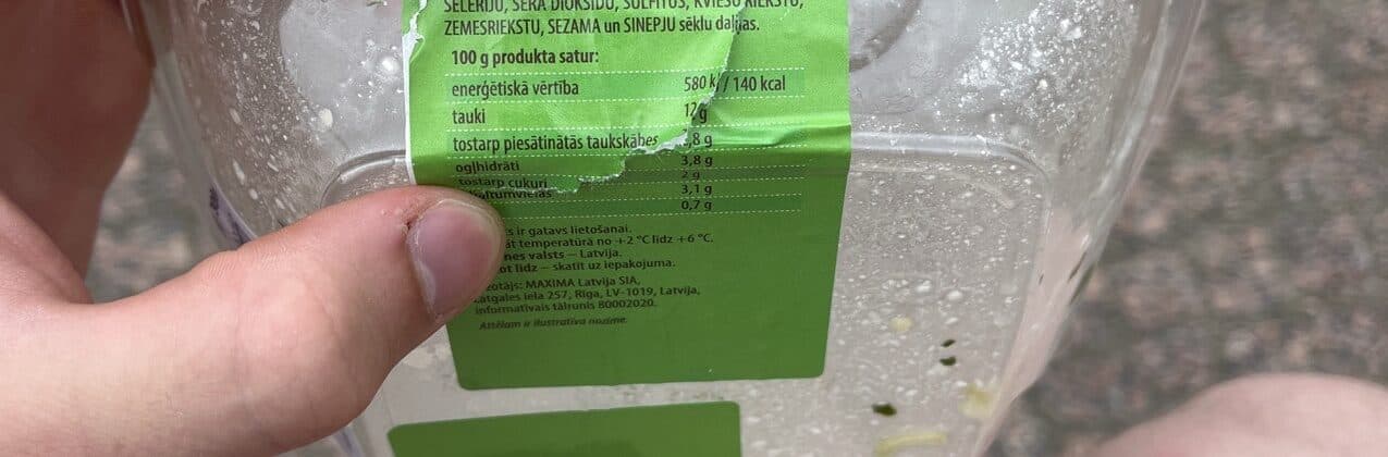 Maxima Lapu Salāti Ar Dārzeņiem Un Sieru packshot