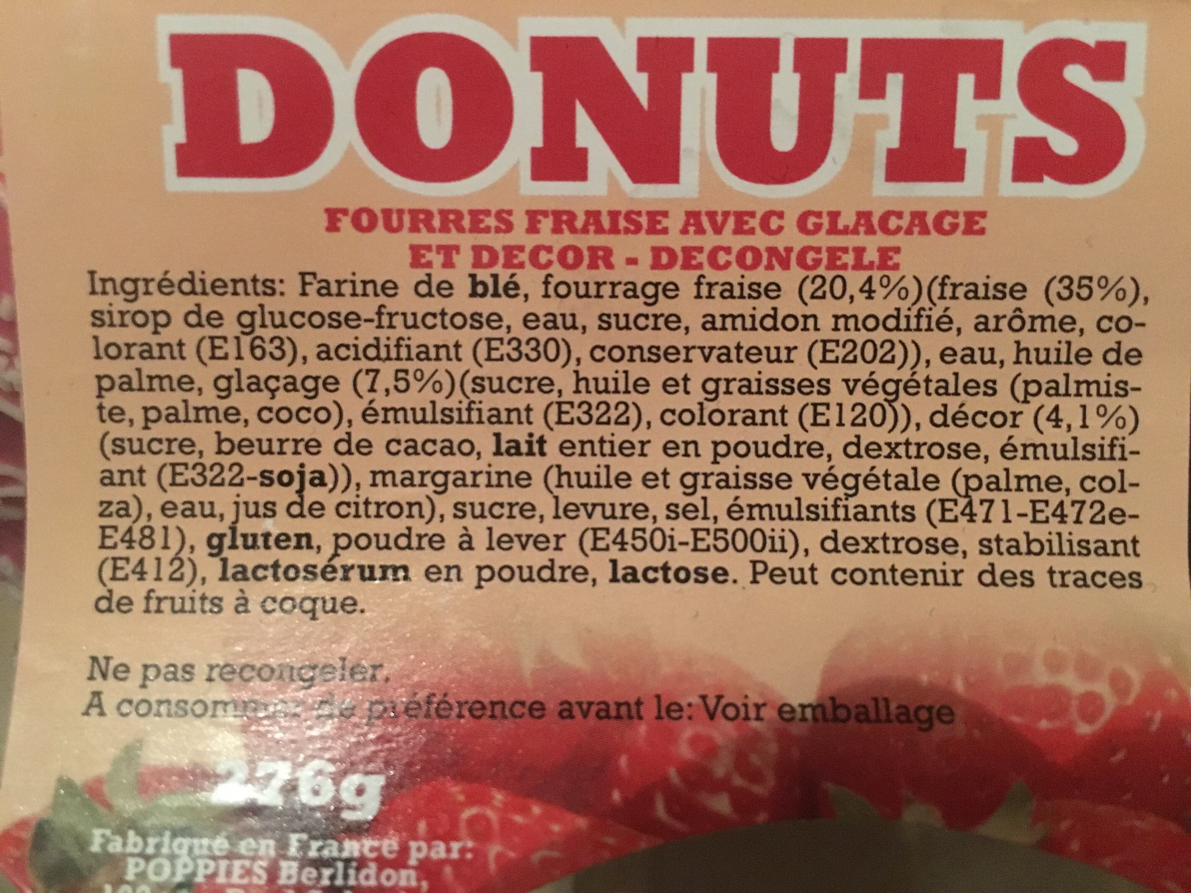 Intermarché Donuts fraise packshot