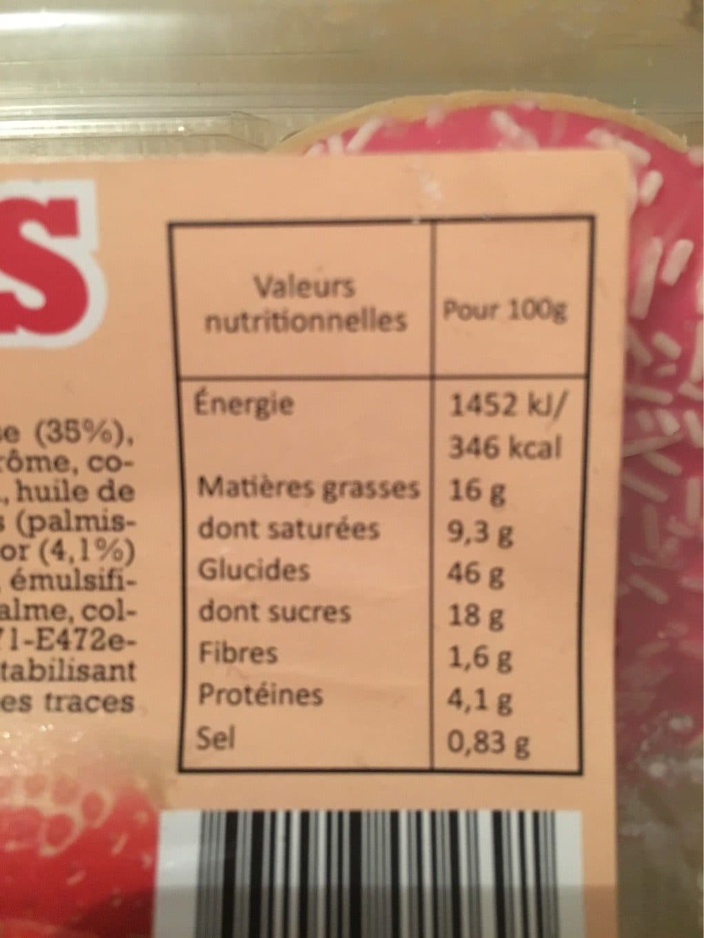 Intermarché Donuts fraise packshot