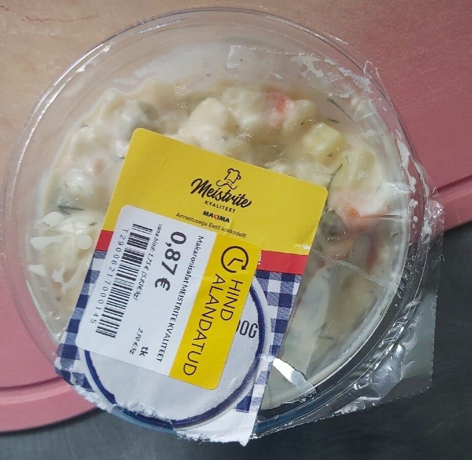 Maxima Meistrite Kvaliteet Makaronisalat packshot