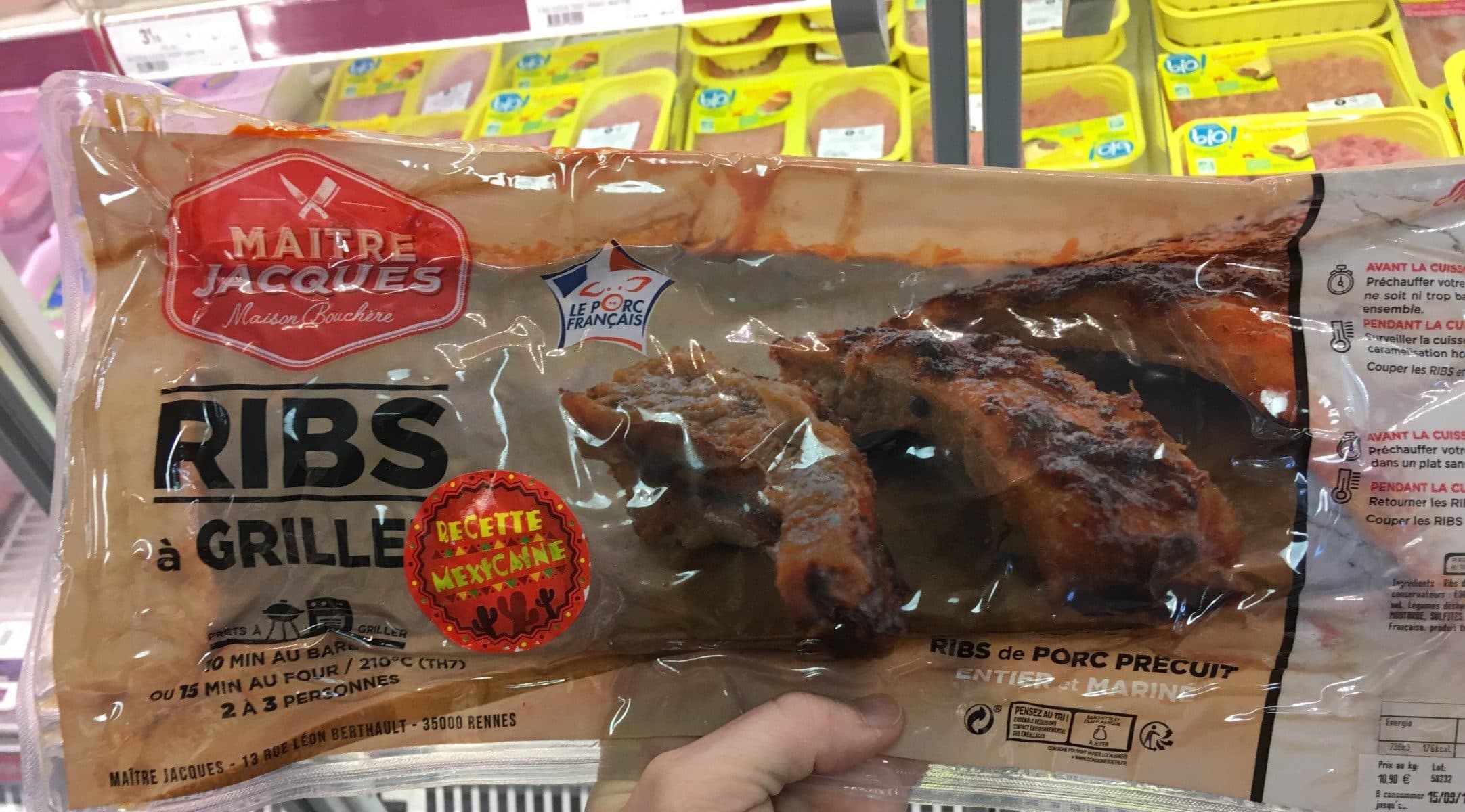 Maître Jacques Ribs à la grille sauce mexicaine packshot