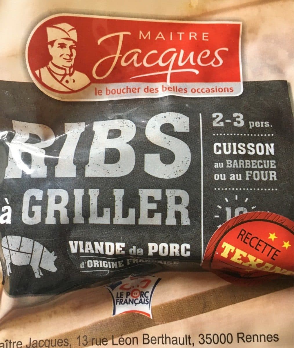 Open Food Facts Rib's à griller packshot