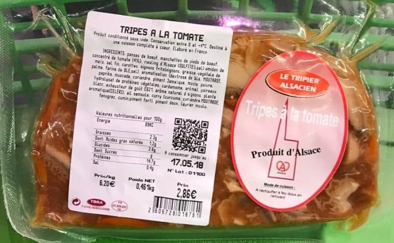 Le Tripier Alsacien Tripes à la Tomate packshot