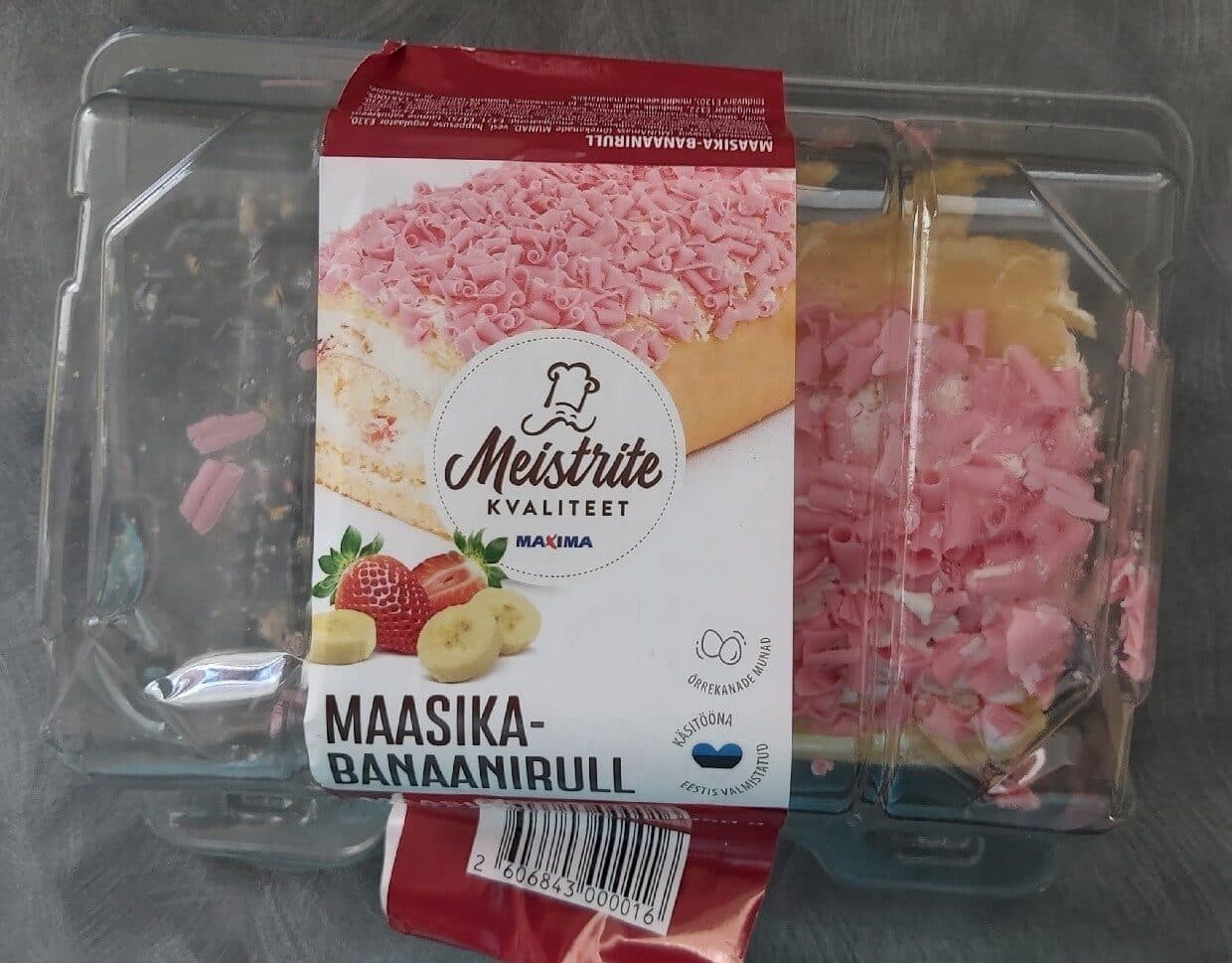 Maxima Meistrite Kvaliteet Maasikabanaanirull packshot