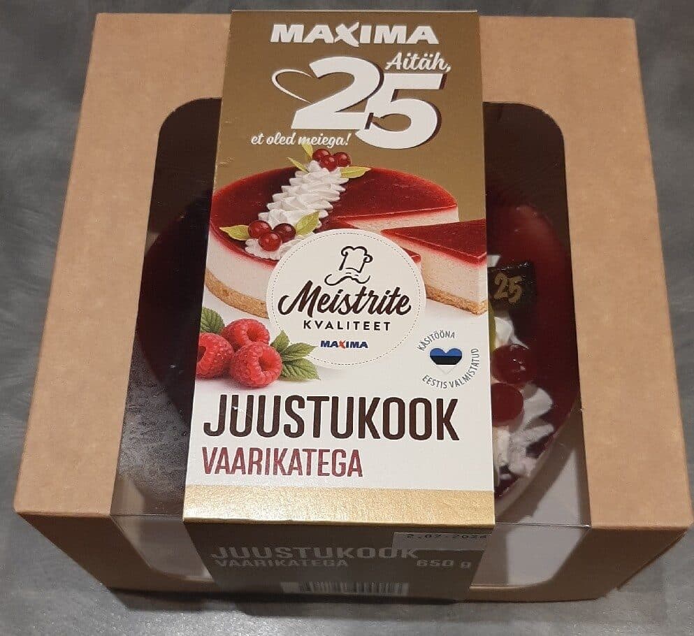 Maxima Juustukook Vaarikatega Meistrite Kvaliteet packshot