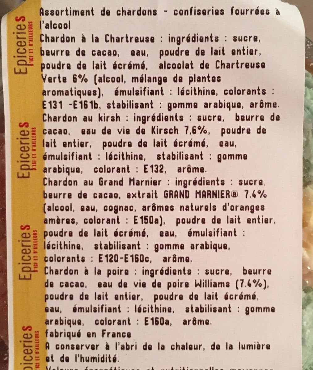 Open Food Facts Chardons packshot