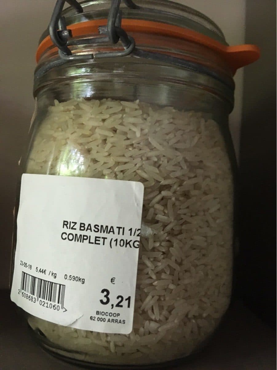 Open Food Facts Riz Basmati bio packshot