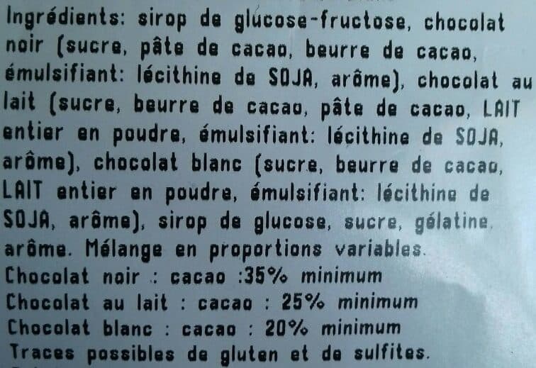 Open Food Facts Ourson guimauve chocolat noir packshot