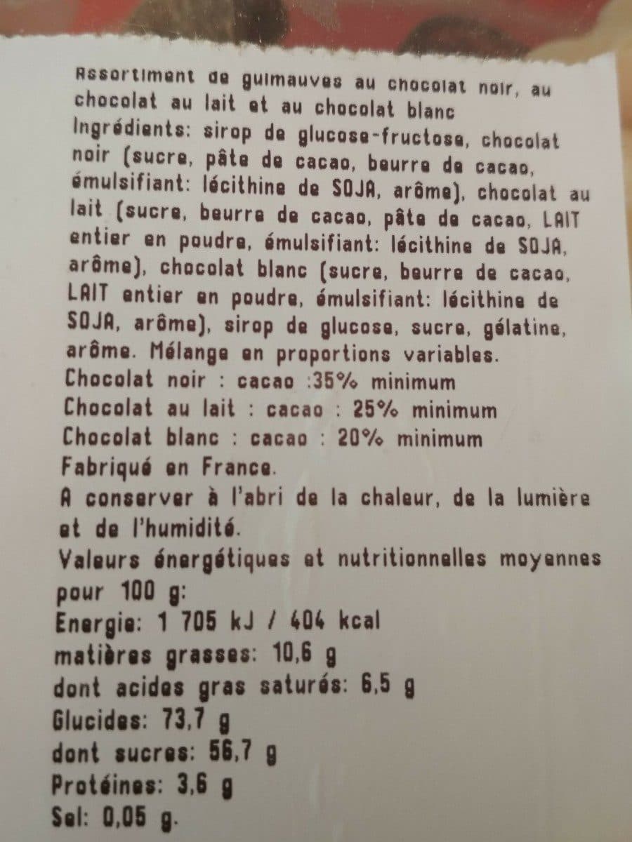 Grandfrais Assortiment de guimauve au chocolat packshot