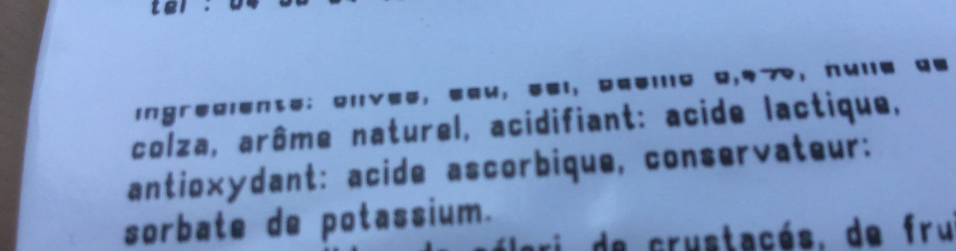 Open Food Facts Olives à la sauce basilic packshot