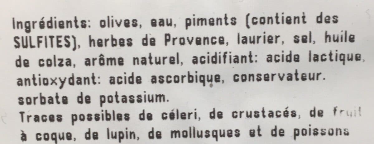 Open Food Facts Olives cuisinées à la Provençale packshot