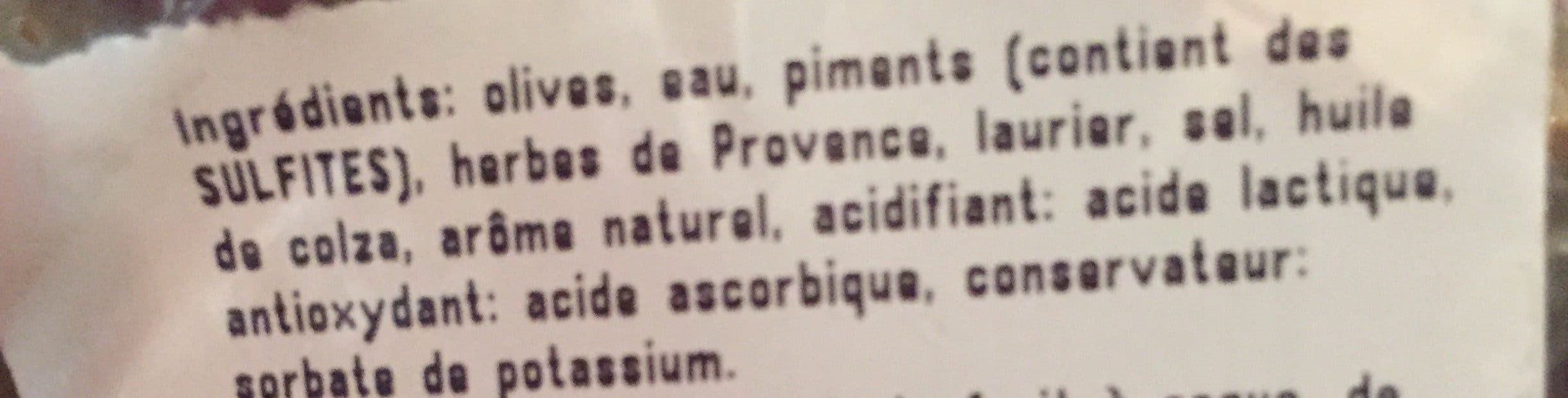 Open Food Facts Olives cuisinées à la provencale packshot