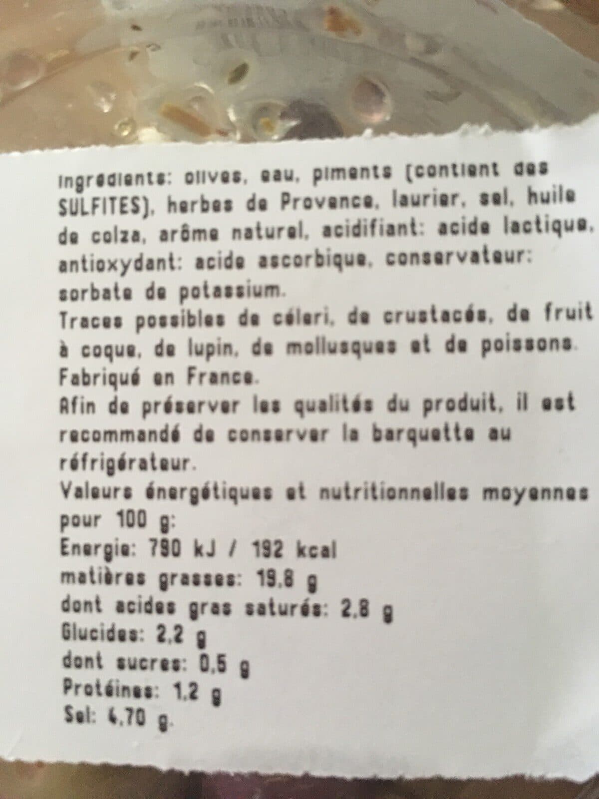 Open Food Facts Olives packshot
