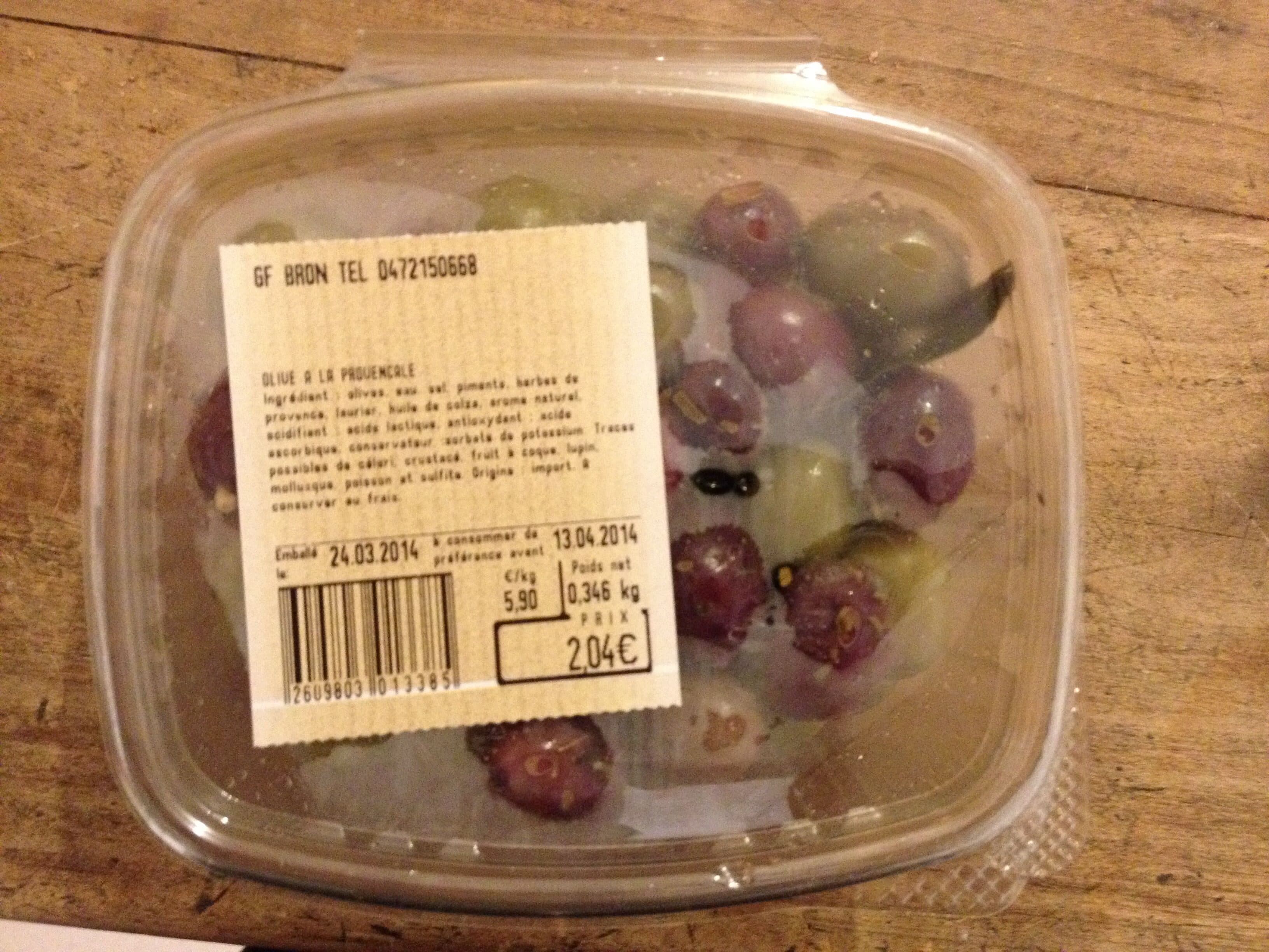 Grand Frais Olives cuisinées a la provencal packshot