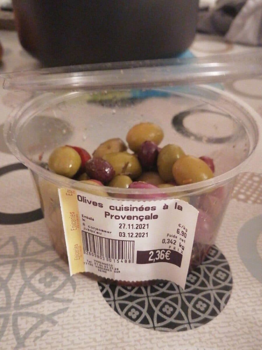 Open Food Facts Olives cuisinées à la provençale packshot