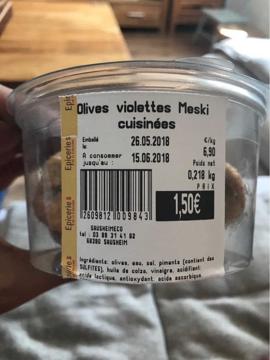 Open Food Facts Olives violettes Meski cuisinées packshot