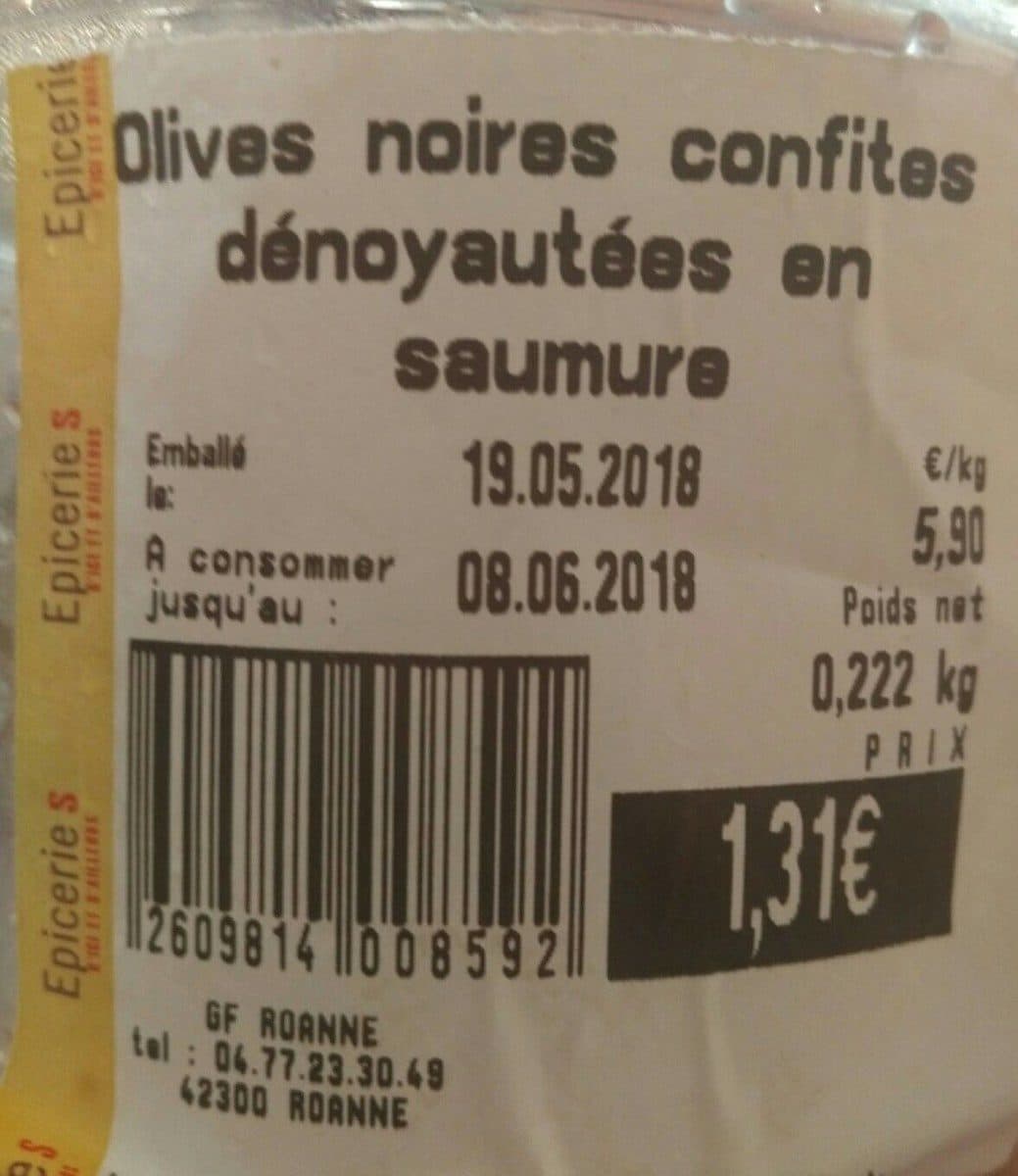 Open Food Facts Olives noire packshot