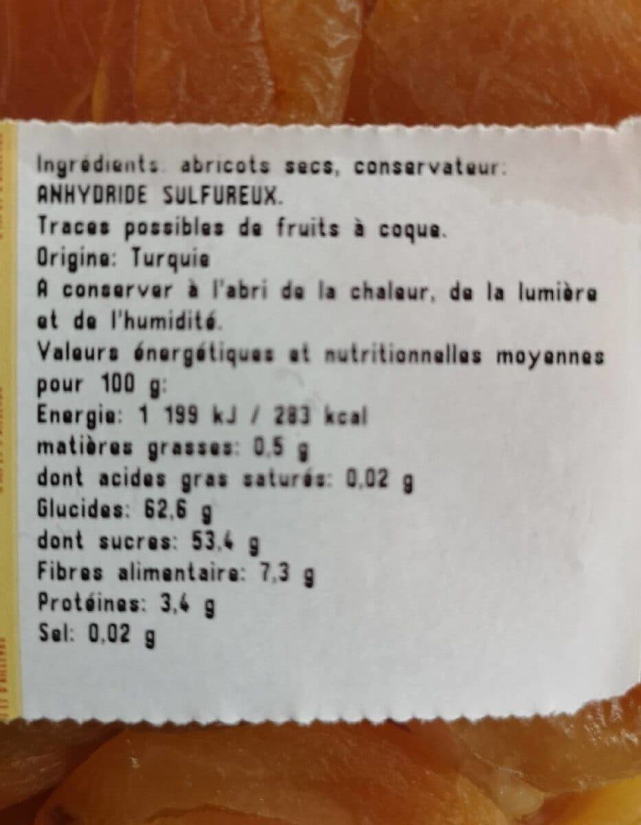 Open Food Facts Abricots secs packshot