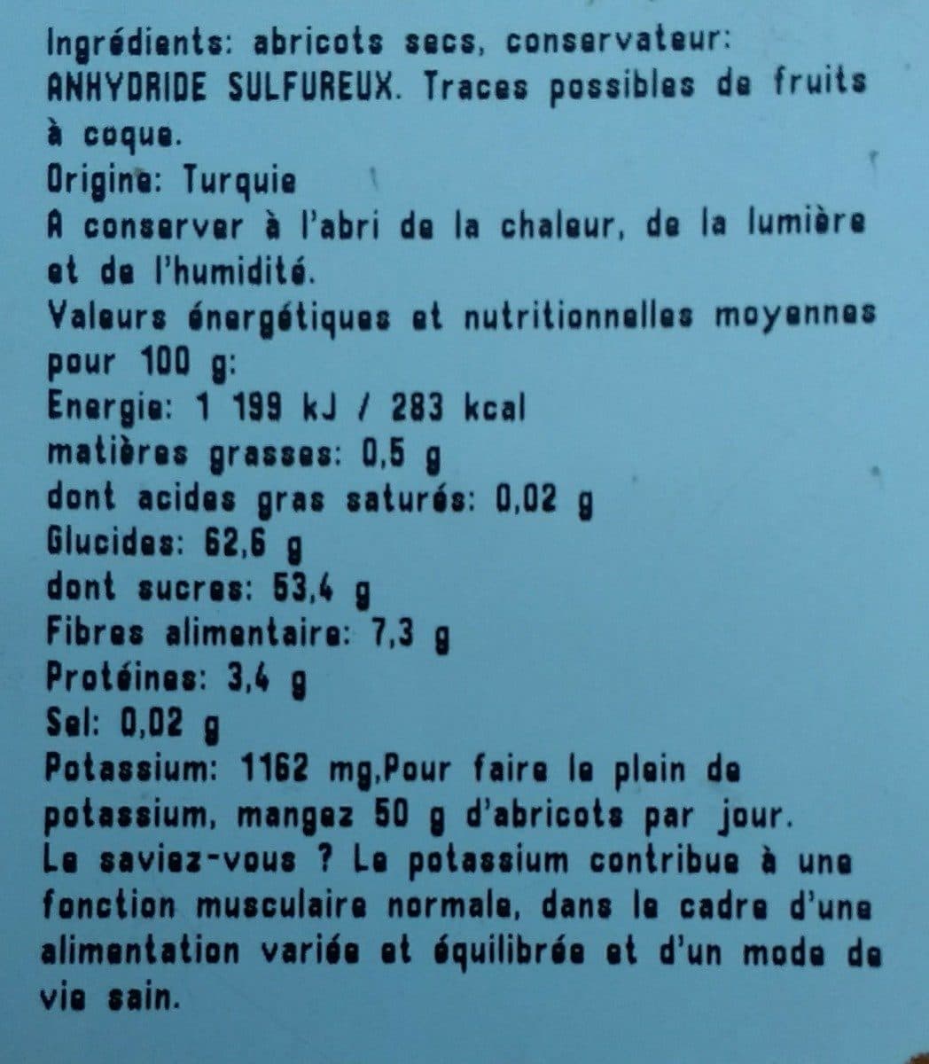 Open Food Facts Abricots secs packshot
