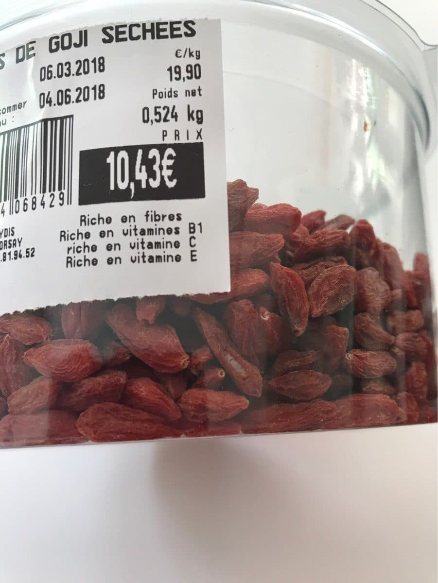 Open Food Facts Baies de goji sechées packshot