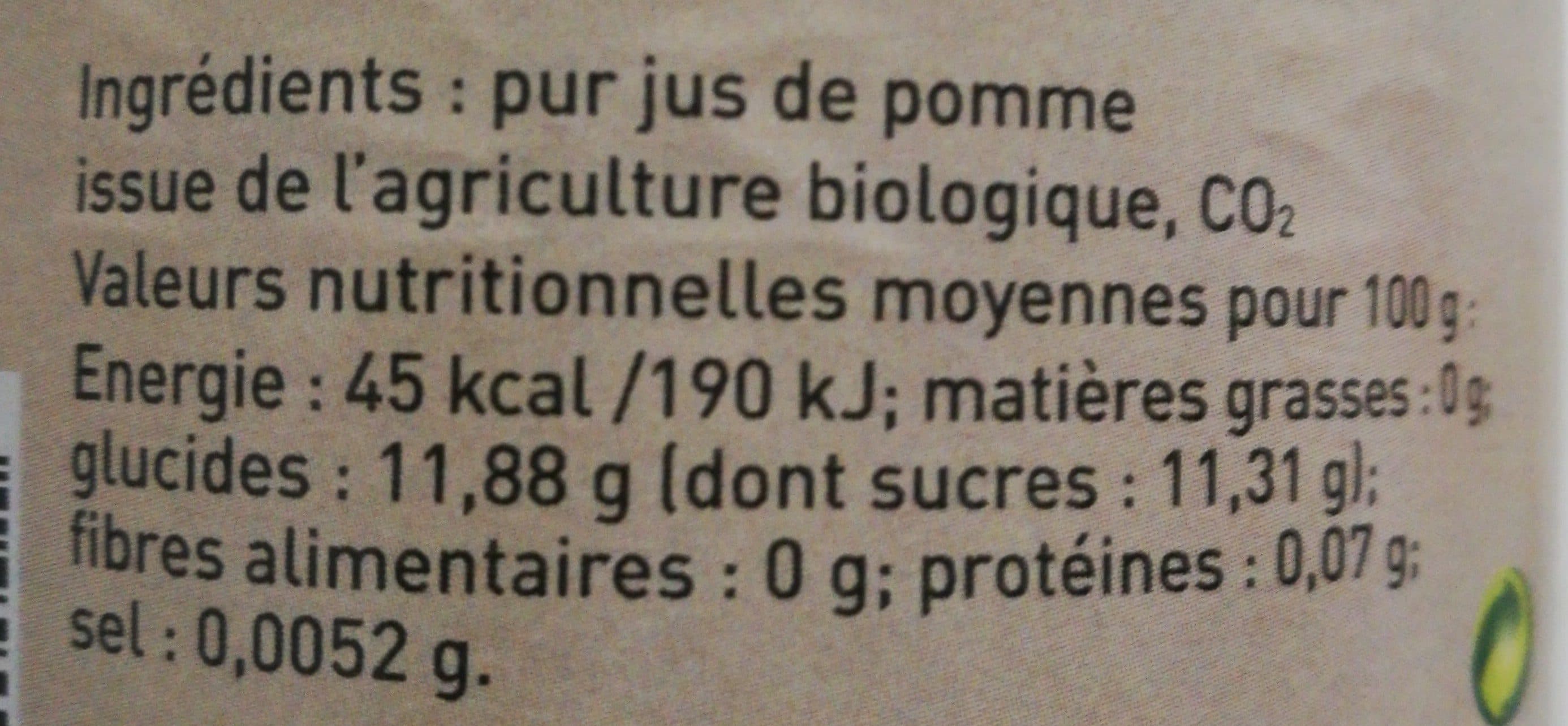 La Coopérative des Petits Producteurs Pétillant de pomme des Cévennes packshot