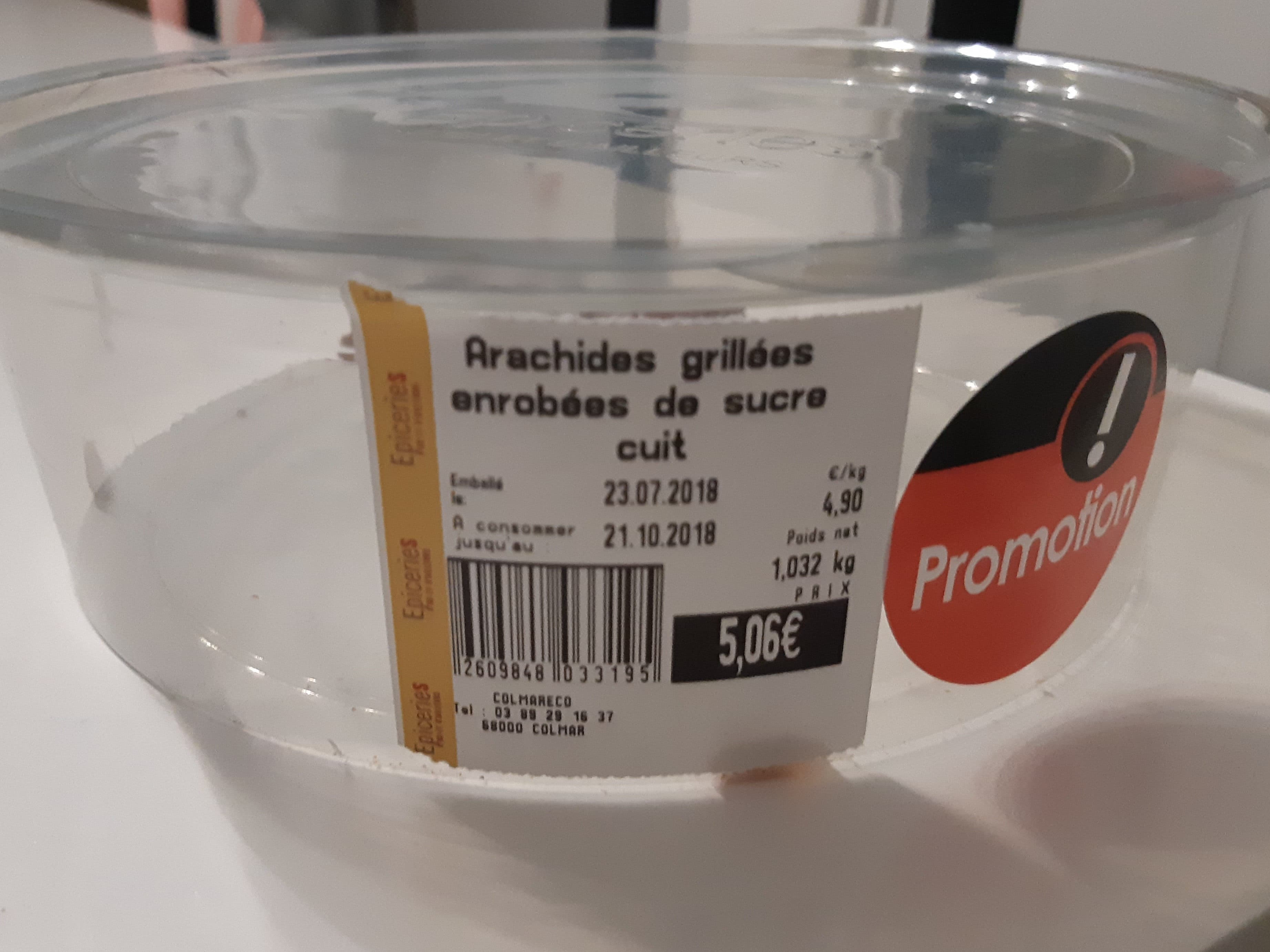 Épiceries d'ici et d'ailleurs Arachides grillées enrobées de sucre cuit packshot