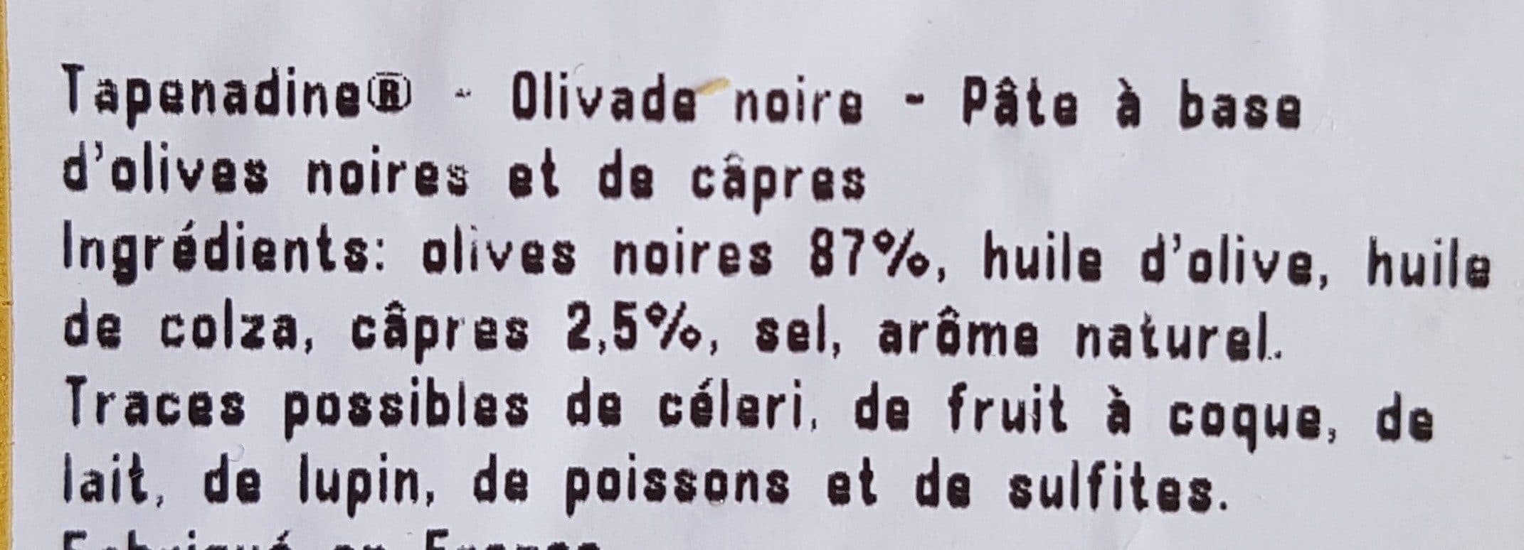 Open Food Facts Tapenade packshot
