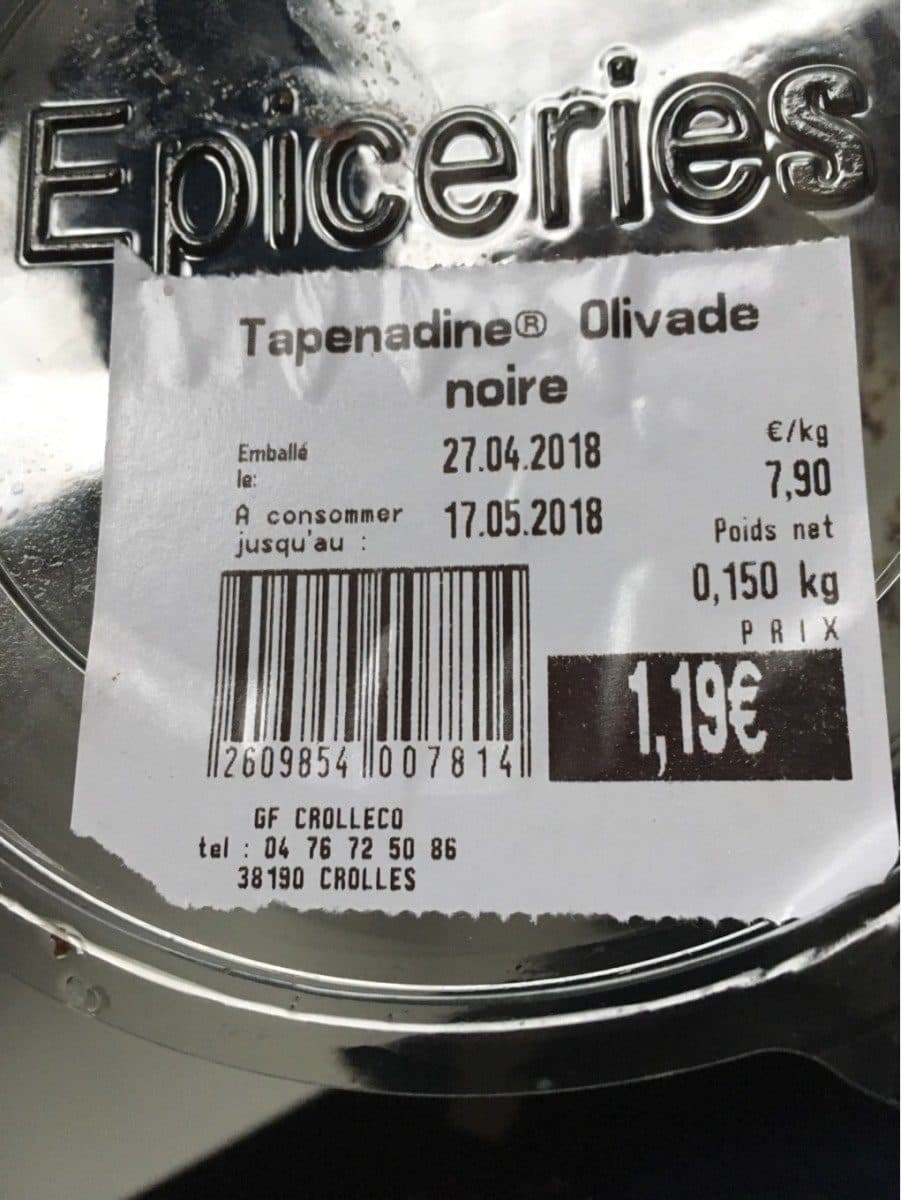 Open Food Facts Tapenade olivade chez grand frais packshot