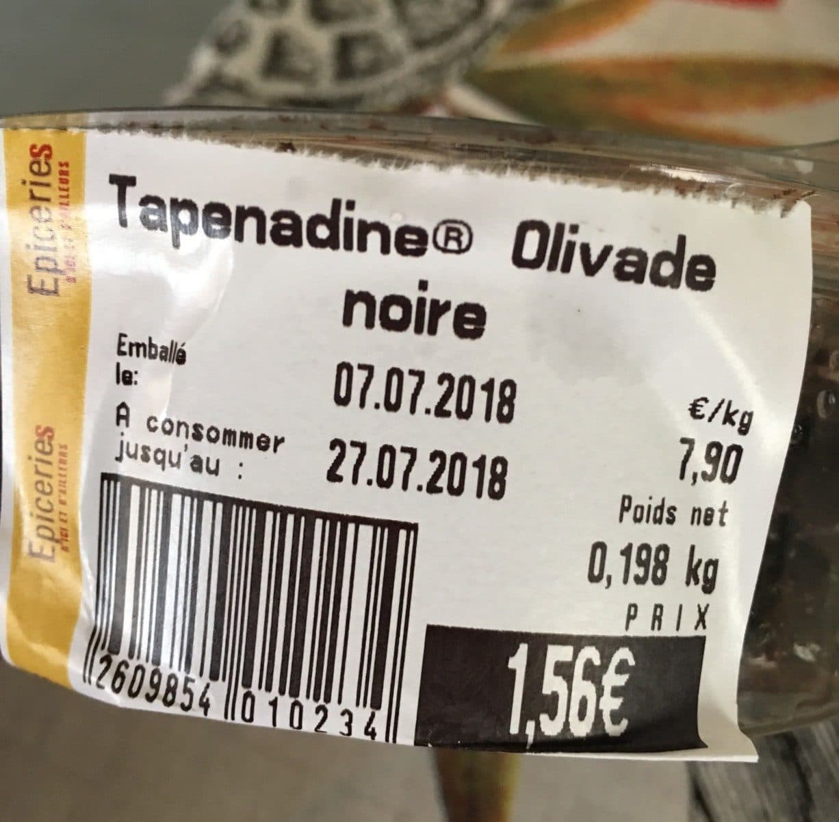 Open Food Facts Tapenade olive noire packshot