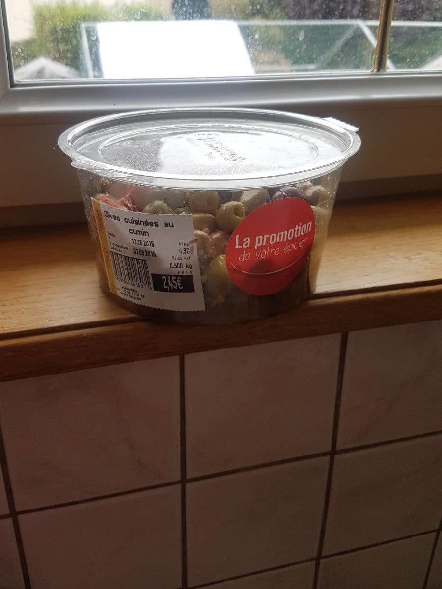 Open Food Facts Olives cuisinėes au cumin packshot