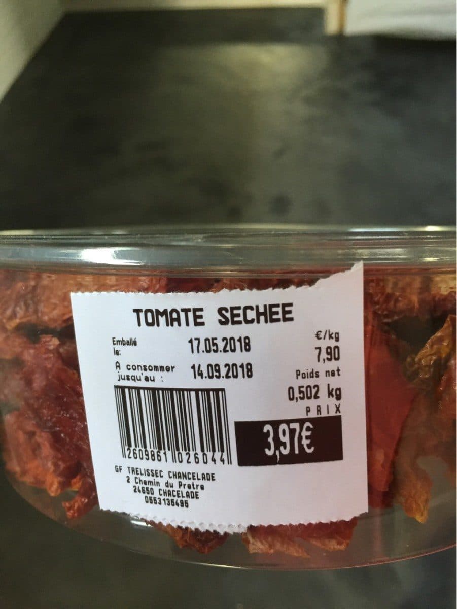 Open Food Facts Tomate sechee packshot