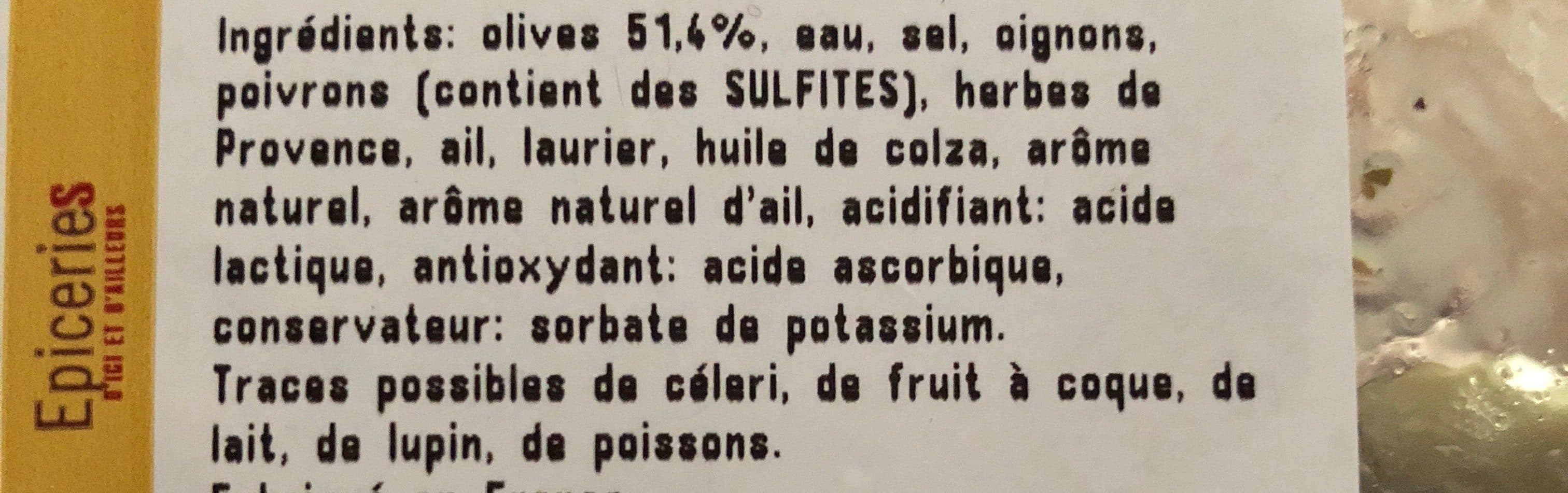 Open Food Facts Olives a la romaine packshot