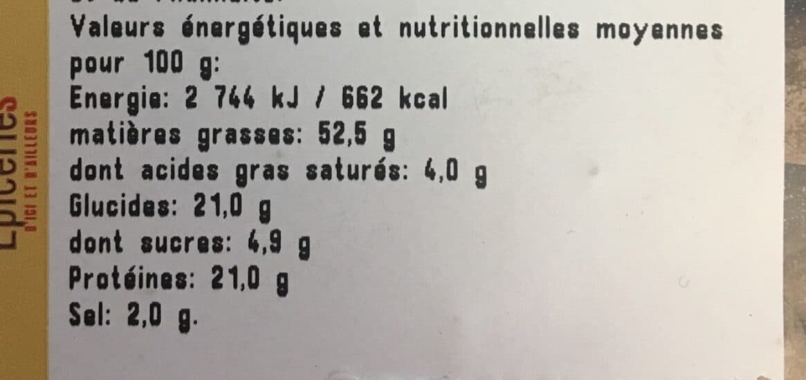 Open Food Facts Amandes grillees a sec et salees packshot
