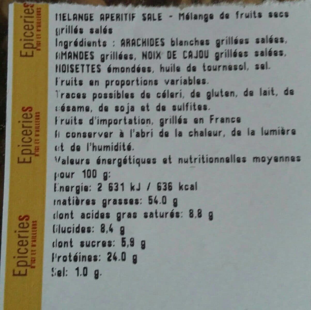 Open Food Facts Mélange apéritif salé packshot