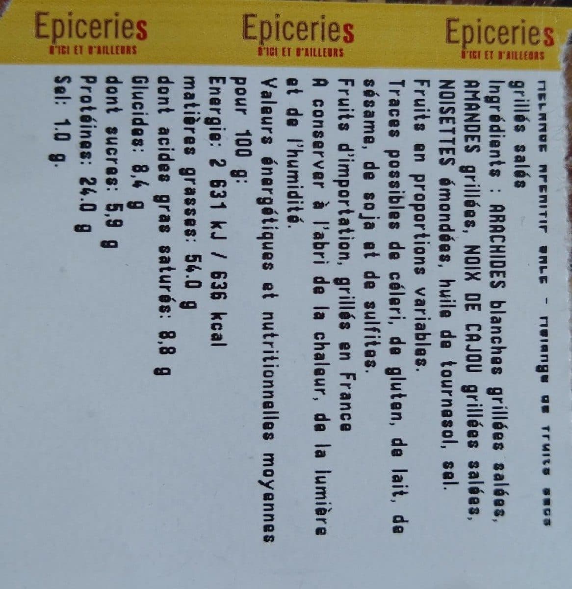 Open Food Facts Mélange apéritif salé packshot