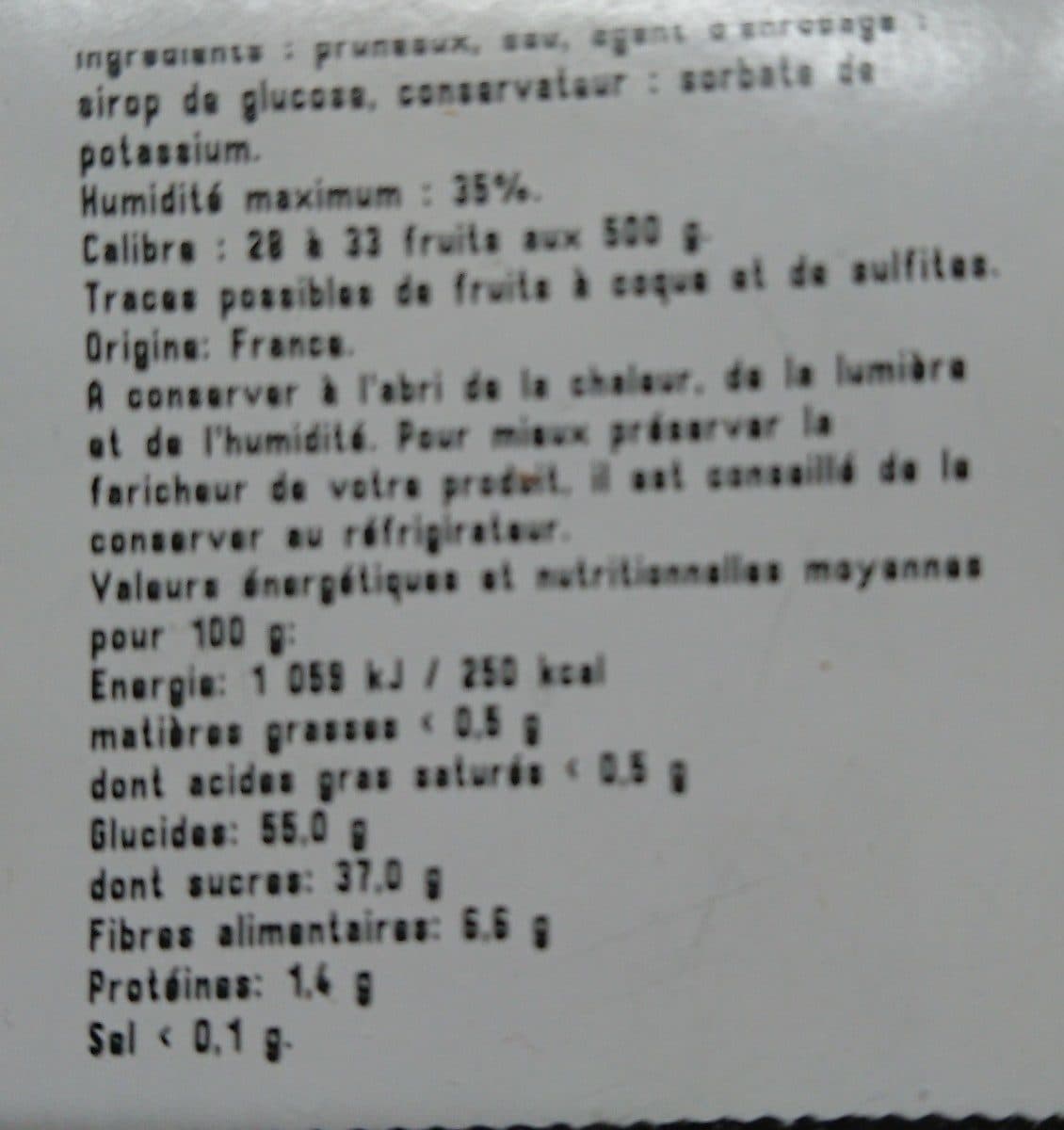 Open Food Facts Pruneaux packshot
