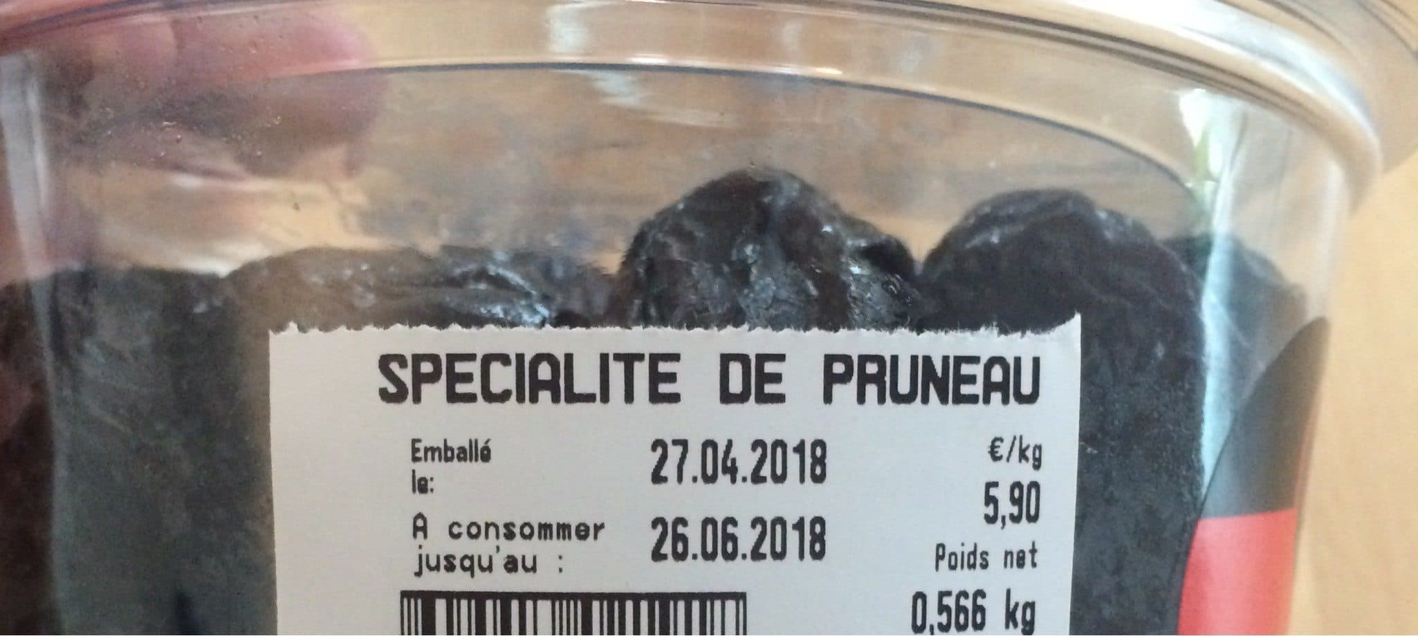 Open Food Facts Pruneau packshot
