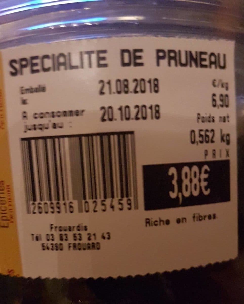 Open Food Facts Pruneaux packshot