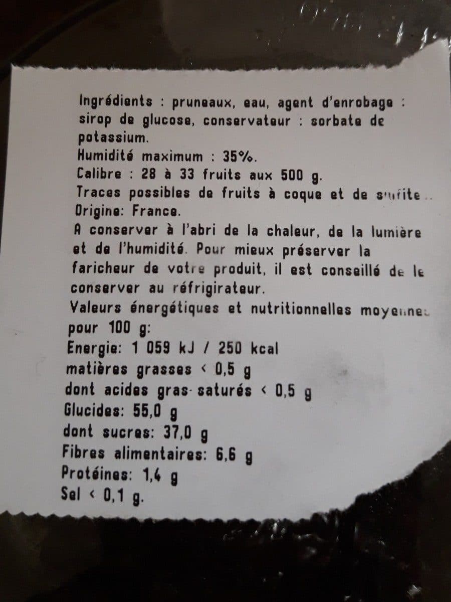 Open Food Facts Pruneaux packshot