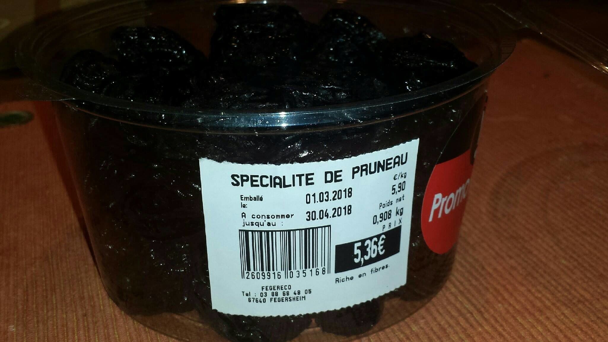 Open Food Facts Spécialité de pruneau packshot