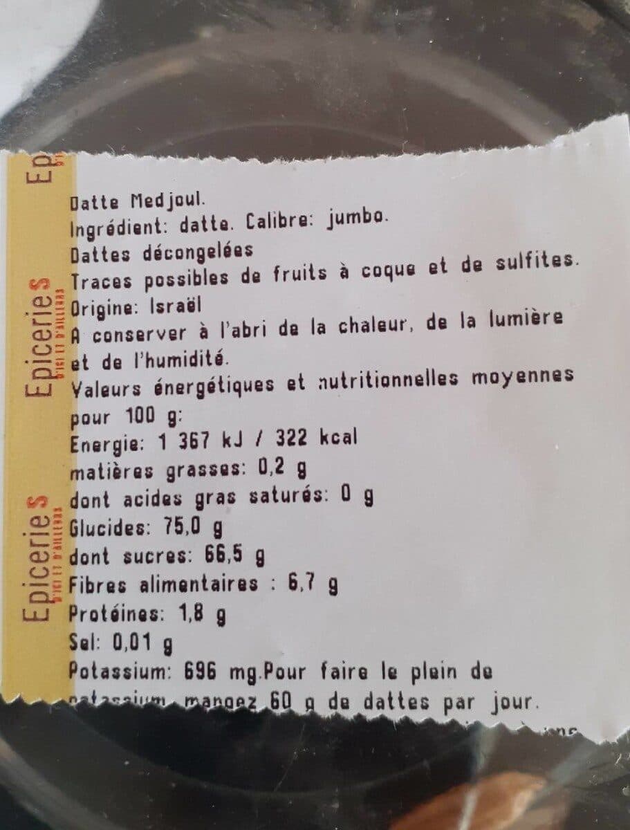 Open Food Facts Datte medjoul packshot