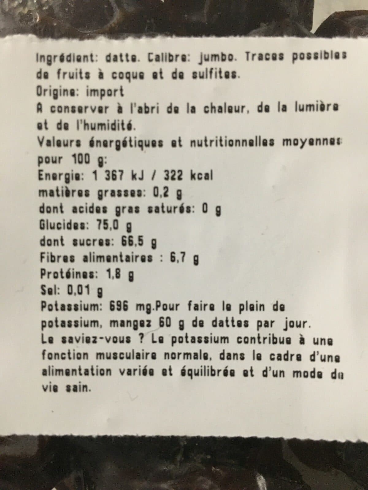 Open Food Facts Datte Medjoul packshot
