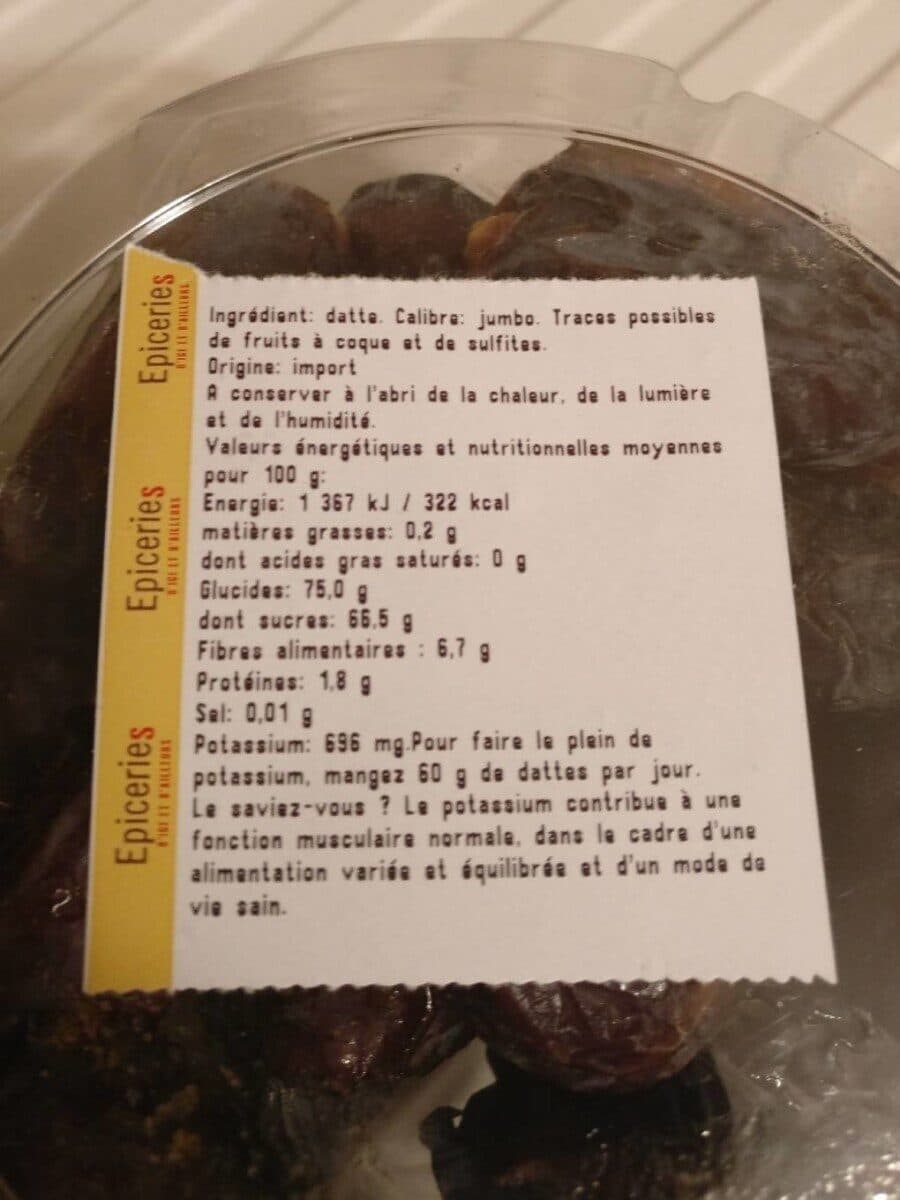 Open Food Facts Datte medjoul packshot