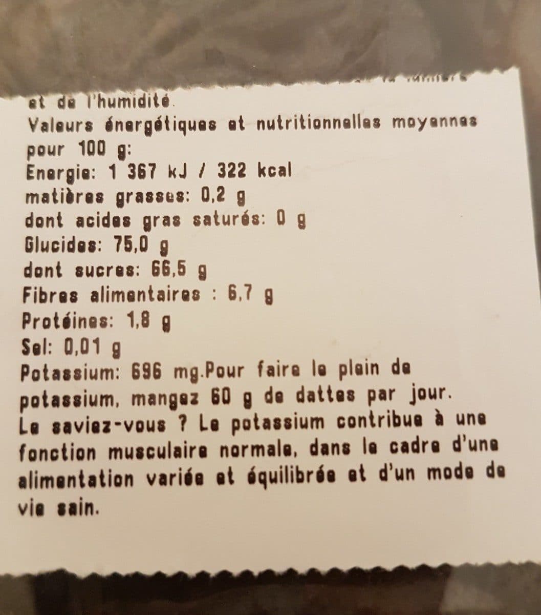 Open Food Facts Datte Medjoul packshot