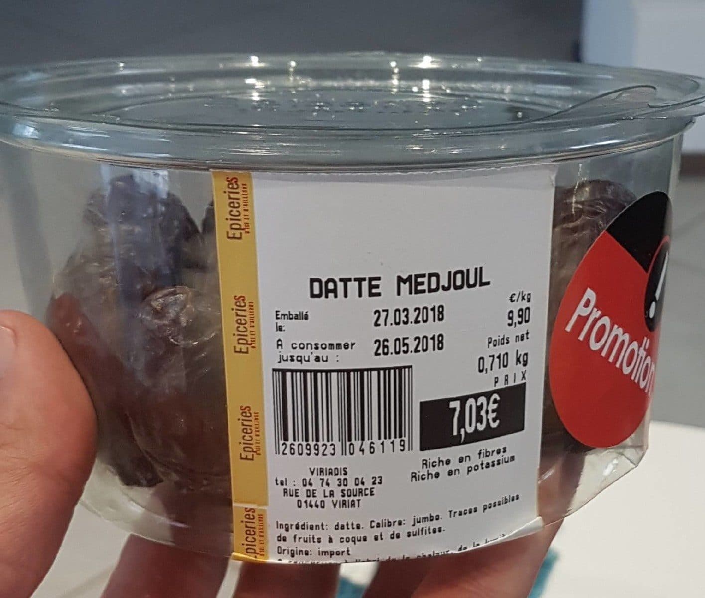 Open Food Facts Datte mejdoul packshot