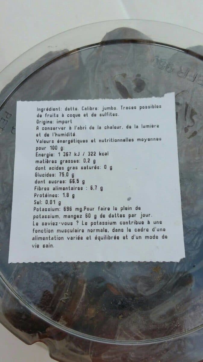 Open Food Facts Dattes Medjoul packshot