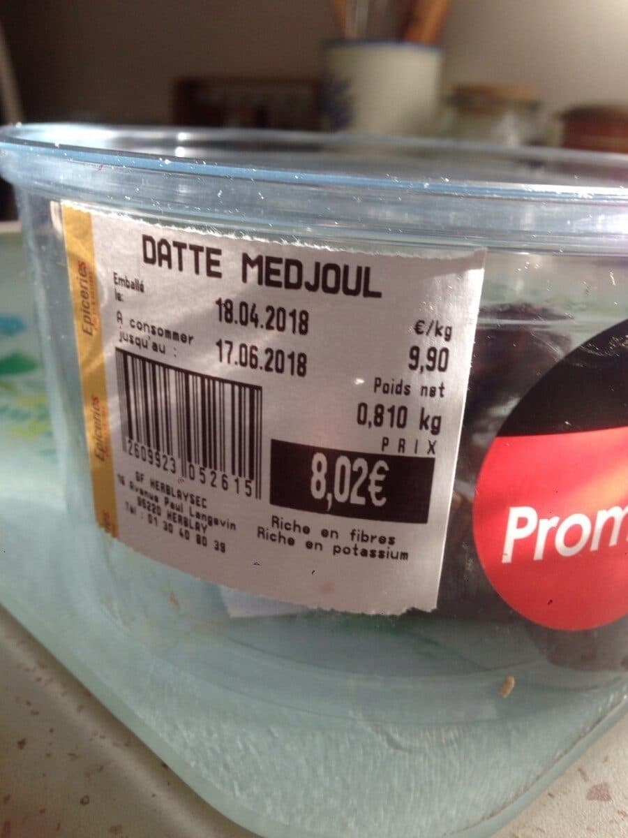 Open Food Facts Datte packshot