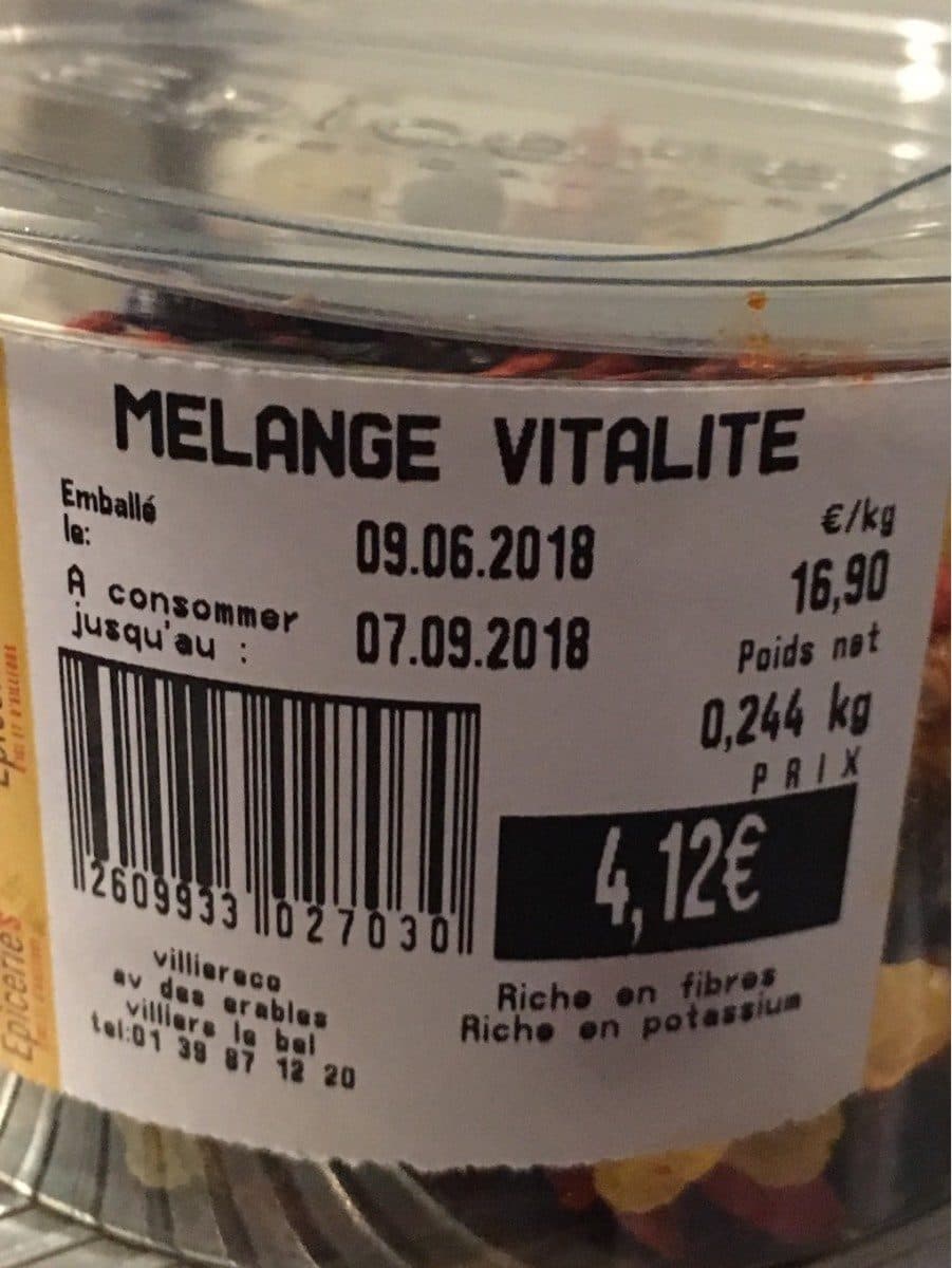 Open Food Facts Melange vitalité packshot