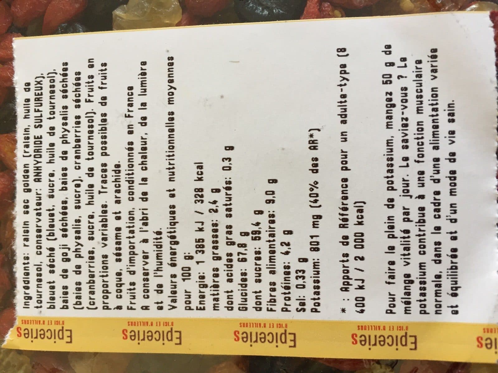 Open Food Facts Mélange vitalité packshot