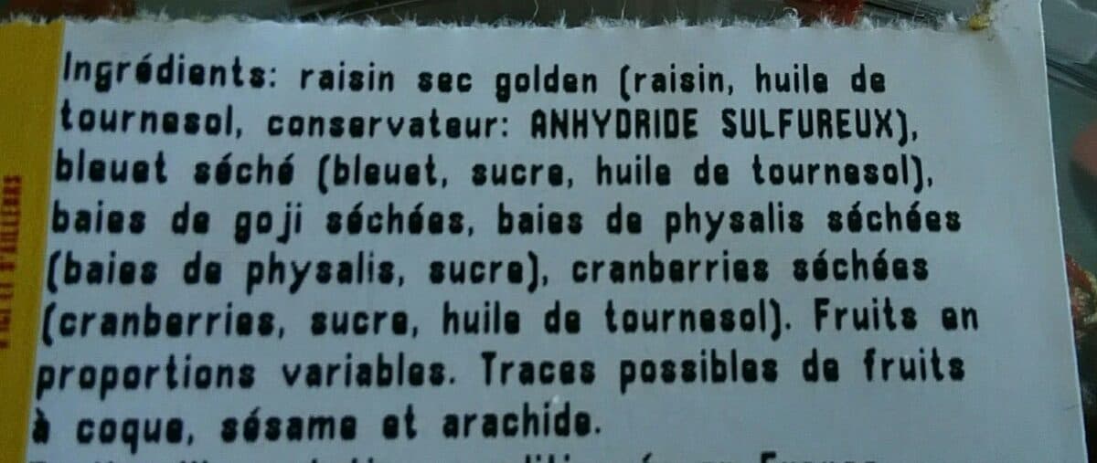 Open Food Facts Mélange vitalité packshot